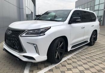 45 999 р. Юбка переднего бампера HEMMES  Lexus LX450d  J200 - LX570  J200 (Неокрашенная)  с доставкой в г. Омск. Увеличить фотографию 3