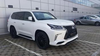 45 999 р. Юбка переднего бампера HEMMES  Lexus LX450d  J200 - LX570  J200 (Неокрашенная)  с доставкой в г. Омск. Увеличить фотографию 5