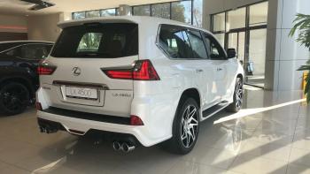 37 899 р. Юбка заднего бампера HEMMES  Lexus LX450d  J200 - LX570  J200 (Неокрашенная)  с доставкой в г. Омск. Увеличить фотографию 2