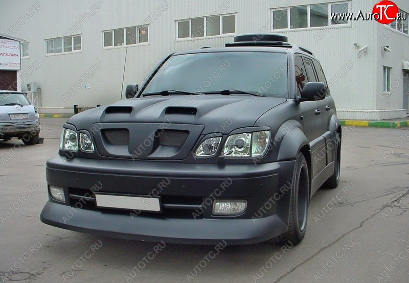 4 149 р. Реснички на фары CUSTOM  Lexus LX470  J100 (1998-2002) дорестайлинг (Неокрашенные)  с доставкой в г. Омск