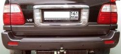 7 999 р. Фаркоп Лидер Плюс (до 1200 кг)  Lexus LX470  J100 (1998-2002), Toyota Land Cruiser  100 (1998-2007) (Без электропакета)  с доставкой в г. Омск. Увеличить фотографию 2