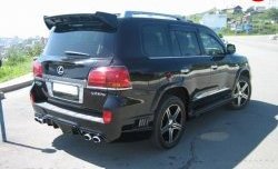 12 599 р. Накладка WALD Black Bison на задний бампер Lexus LX570 J200 дорестайлинг (2007-2012)  с доставкой в г. Омск. Увеличить фотографию 2