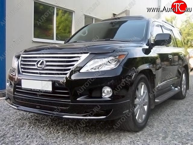 15 349 р. Накладка на передний бампер LX MODE Lexus LX570 J200 дорестайлинг (2007-2012) (Неокрашенная)  с доставкой в г. Омск