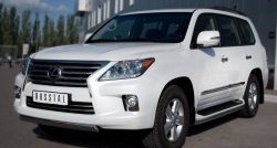 14 999 р. Защита переднего бампера Russtal из овальной трубы диаметром 75x42 мм Lexus LX570 J200 дорестайлинг (2007-2012)  с доставкой в г. Омск. Увеличить фотографию 4