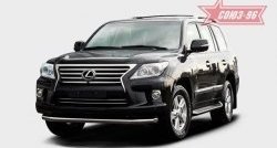 Защита переднего бампера труба d76 SOUZ_96 Lexus LX570 J200 1-ый рестайлинг (2012-2015)