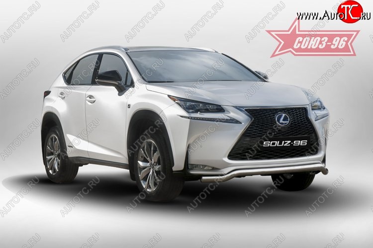 18 764 р. Защита переднего бампера одинарная Sport Souz-96 Premium (d60) Lexus NX200 Z10 дорестайлинг (2014-2017)  с доставкой в г. Омск