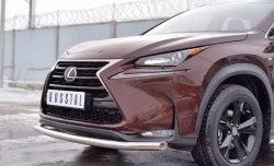 20 749 р. Защита переднего бампера (Ø63 мм, нержавейка) SLITKOFF Lexus NX200 Z10 дорестайлинг (2014-2017)  с доставкой в г. Омск. Увеличить фотографию 4