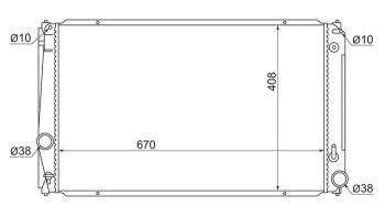 5 399 р. Радиатор двигателя SAT  Lexus NX200 (Z10), NX300h (Z10), Toyota Alphard (H20,  H30), RAV4 (XA305,  XA30,  XA40), Vellfire  с доставкой в г. Омск. Увеличить фотографию 1