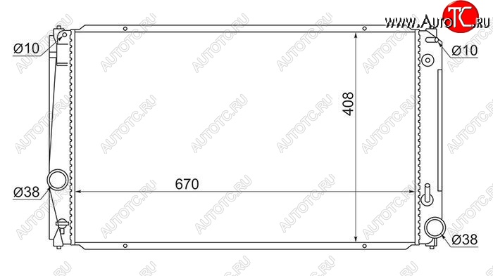 5 399 р. Радиатор двигателя SAT  Lexus NX200 (Z10), NX300h (Z10), Toyota Alphard (H20,  H30), RAV4 (XA305,  XA30,  XA40), Vellfire  с доставкой в г. Омск