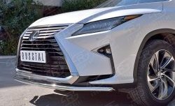 15 249 р. Защита переднего бампера (Ø42 мм, нержавейка) SLITKOFF  Lexus RX  200T (2015-2017) AL20 дорестайлинг  с доставкой в г. Омск. Увеличить фотографию 4