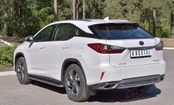 13 549 р. Защита заднего бампера (Ø63 мм, окрашенная) Russtal Lexus RX 200T AL20 дорестайлинг (2015-2017)  с доставкой в г. Омск. Увеличить фотографию 2