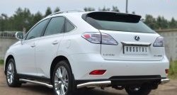 12 899 р. Защита заднего бампера (Ø63 мм, нержавейка) SLITKOFF  Lexus RX270  AL10 - RX450H  AL10  с доставкой в г. Омск. Увеличить фотографию 2