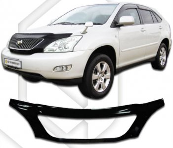 2 799 р. Дефлектор капота CA-Plastiс exclusive Lexus RX300 XU30 дорестайлинг (2003-2006) (Classic черный, Без надписи)  с доставкой в г. Омск. Увеличить фотографию 1