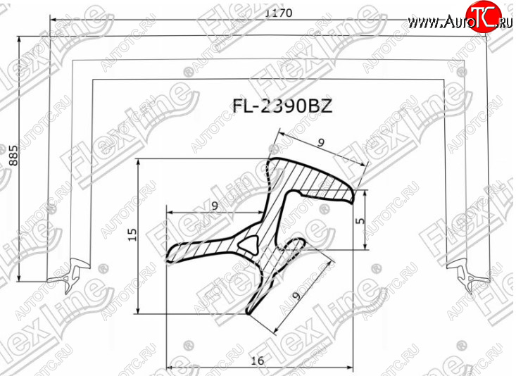 2 359 р. Молдинг лобового стекла FlexLine  Lexus RX300  XU30 (2003-2006), Lexus RX330  XU30 (2003-2006), Lexus RX400H  XU30 (2005-2009), Toyota Harrier  XU30 (2003-2013)  с доставкой в г. Омск