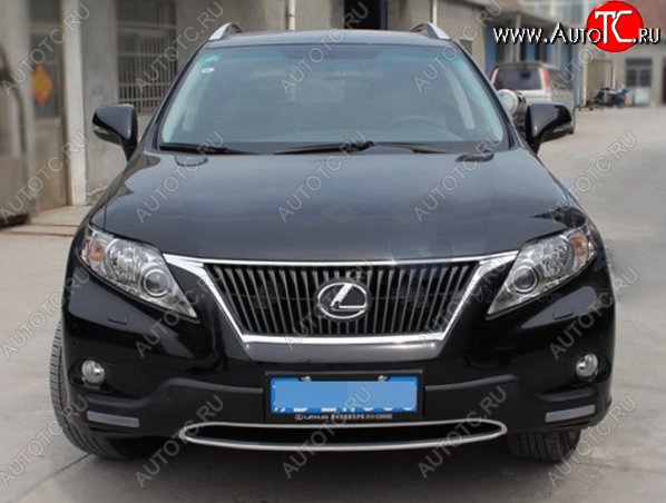 21 599 р. Накладка на передний бампер CT v2 v2 Lexus RX350 AL10 дорестайлинг (2008-2012) (Неокрашенная)  с доставкой в г. Омск