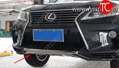 21 599 р. Накладка на передний бампер CT v4 v4 Lexus RX350 AL10 дорестайлинг (2008-2012) (Неокрашенная)  с доставкой в г. Омск