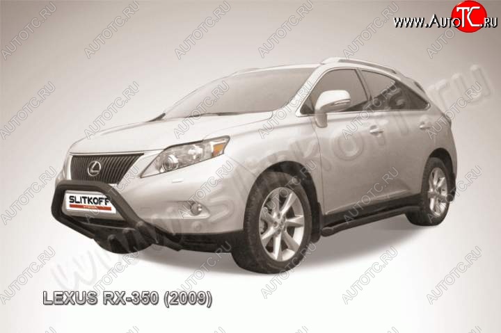 22 649 р. Кенгурятник d76 низкий мини Lexus RX350 AL10 дорестайлинг (2008-2012) (Цвет: серебристый)  с доставкой в г. Омск