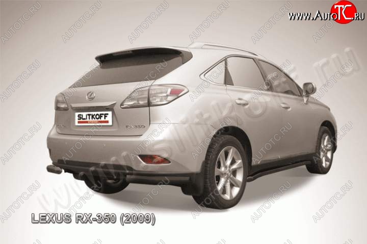 9 199 р. Уголки d76 Lexus RX350 AL10 дорестайлинг (2008-2012) (Цвет: серебристый)  с доставкой в г. Омск