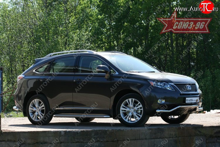 16 199 р. Защита переднего бампера одинарная Souz-96 (d60) Lexus RX450H AL10 дорестайлинг (2009-2012)  с доставкой в г. Омск