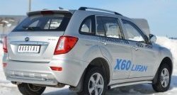 13 849 р. Защита порогов из круглой трубы диаметром 63 мм Russtal Lifan X60 1-ый рестайлинг (2015-2016) (Защита порогов с со скосами на торцах (вариант 1))  с доставкой в г. Омск. Увеличить фотографию 5