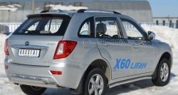 13 849 р. Защита порогов из круглой трубы диаметром 63 мм Russtal Lifan X60 1-ый рестайлинг (2015-2016) (Защита порогов с со скосами на торцах (вариант 1))  с доставкой в г. Омск. Увеличить фотографию 9