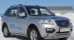 Защита порогов из круглой трубы диаметром 63 мм Russtal Lifan X60 1-ый рестайлинг (2015-2016)