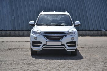 17 999 р. Защита переднего бампера Petroil Tuning (d51, волна) Lifan X60 2-ой рестайлинг (2016-2024) (Нержавеющая полированная сталь)  с доставкой в г. Омск. Увеличить фотографию 4