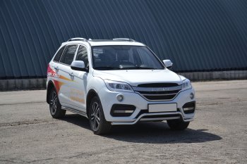 17 999 р. Защита переднего бампера Petroil Tuning (d51, волна) Lifan X60 2-ой рестайлинг (2016-2024) (Нержавеющая полированная сталь)  с доставкой в г. Омск. Увеличить фотографию 5