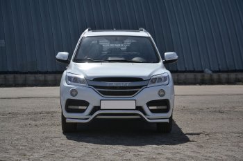 15 599 р. Защита переднего бампера Petroil Tuning (d63, волна) Lifan X60 2-ой рестайлинг (2016-2024) (Нержавеющая полированная сталь)  с доставкой в г. Омск. Увеличить фотографию 3