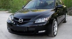 799 р. Реснички RA на фары  Mazda 3/Axela  BK (2006-2009) рестайлинг, хэтчбэк (Неокрашенные)  с доставкой в г. Омск. Увеличить фотографию 1