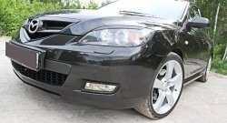 799 р. Реснички на фары RA V2  Mazda 3/Axela  BK (2003-2009) дорестайлинг, хэтчбэк, рестайлинг, хэтчбэк (Неокрашенные)  с доставкой в г. Омск. Увеличить фотографию 3