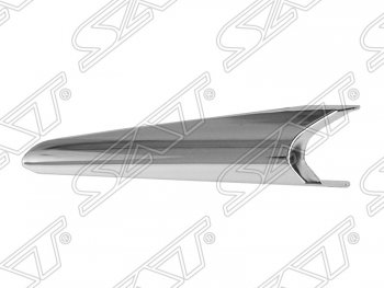 Левый молдинг на передний бампер SAT (хром) Mazda (Мазда) 3/Axela (ахелла)  BM (2013-2019) BM дорестайлинг, хэтчбэк, рестайлинг, хэтчбэк