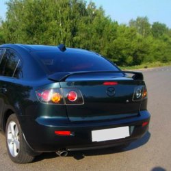 4 149 р. Спойлер RAVEN STYLE Mazda 3/Axela BK дорестайлинг седан (2003-2006) (Неокрашенный)  с доставкой в г. Омск. Увеличить фотографию 2