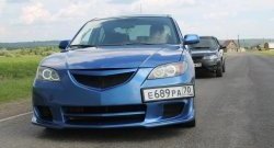 8 499 р. Передний бампер Mazda Speed Mazda 3/Axela BK дорестайлинг седан (2003-2006) (Неокрашенный)  с доставкой в г. Омск. Увеличить фотографию 2