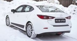 3 699 р. Молдинги RA  Mazda 3/Axela  BM (2013-2016) дорестайлинг седан (Поверхность глянец под окраску, Неокрашенные)  с доставкой в г. Омск. Увеличить фотографию 2