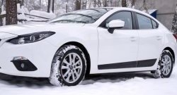 3 699 р. Молдинги RA  Mazda 3/Axela  BM (2013-2016) дорестайлинг седан (Поверхность глянец под окраску, Неокрашенные)  с доставкой в г. Омск. Увеличить фотографию 4