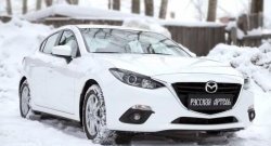 879 р. Реснички на фары RA  Mazda 3/Axela  BM (2013-2016) дорестайлинг седан (Неокрашенные)  с доставкой в г. Омск. Увеличить фотографию 6