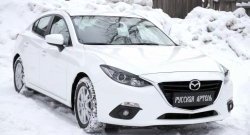 879 р. Реснички на фары RA  Mazda 3/Axela  BM (2013-2016) дорестайлинг седан (Неокрашенные)  с доставкой в г. Омск. Увеличить фотографию 7