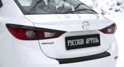 979 р. Реснички на фонари RA  Mazda 3/Axela  BM (2013-2016) дорестайлинг седан (Неокрашенные)  с доставкой в г. Омск. Увеличить фотографию 5