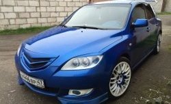 689 р. Реснички на фары Лодочки  Mazda 3/Axela  BK (2003-2009) дорестайлинг, хэтчбэк, рестайлинг, хэтчбэк (Неокрашенные)  с доставкой в г. Омск. Увеличить фотографию 4