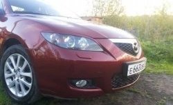 689 р. Реснички на фары Style (длинные) Mazda 3/Axela BK дорестайлинг седан (2003-2006) (Неокрашенные)  с доставкой в г. Омск. Увеличить фотографию 4