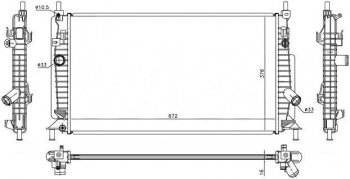 7 499 р. Радиатор двигателя (пластинчатый, 1,6M/2,0/2,3, МКПП/АКПП) SAT Mazda 3/Axela BL дорестайлинг седан (2009-2011)  с доставкой в г. Омск. Увеличить фотографию 1