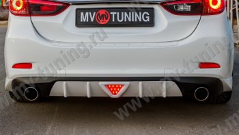 2 499 р. Стоп сигнал LED F1  Mazda 6  GJ (2012-2018) дорестайлинг седан, 1-ый рестайлинг седан (Белый)  с доставкой в г. Омск. Увеличить фотографию 2