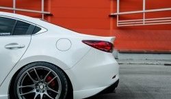 29 899 р. Крышка багажника Tuning-Sport v1  Mazda 6  GJ (2015-2025) 1-ый рестайлинг седан, 2-ой рестайлинг седан (Неокрашенная)  с доставкой в г. Омск. Увеличить фотографию 3