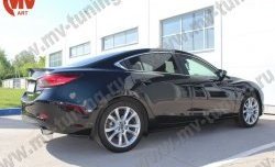 5 199 р. Лип спойлер Boomer Design Mazda 6 GJ дорестайлинг седан (2012-2015) (Неокрашенный)  с доставкой в г. Омск. Увеличить фотографию 2