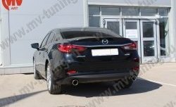 5 199 р. Лип спойлер Boomer Design Mazda 6 GJ дорестайлинг седан (2012-2015) (Неокрашенный)  с доставкой в г. Омск. Увеличить фотографию 5