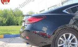 5 199 р. Лип спойлер Boomer Design Mazda 6 GJ дорестайлинг седан (2012-2015) (Неокрашенный)  с доставкой в г. Омск. Увеличить фотографию 6