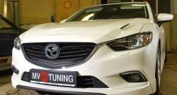 47 899 р. Капот пластиковый (с прорезаными жабрами) SkyActivSport MV-Tuning Mazda 6 GJ 1 рестайлинг универсал (2015-2018) (Неокрашенный)  с доставкой в г. Омск. Увеличить фотографию 6