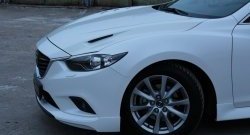 47 899 р. Капот пластиковый (с прорезаными жабрами) SkyActivSport MV-Tuning Mazda 6 GJ 1 рестайлинг универсал (2015-2018) (Неокрашенный)  с доставкой в г. Омск. Увеличить фотографию 9