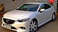 7 899 р. Накладки на передний бампер SkyActivSport Mazda 6 GJ дорестайлинг седан (2012-2015) (Неокрашенная)  с доставкой в г. Омск. Увеличить фотографию 1